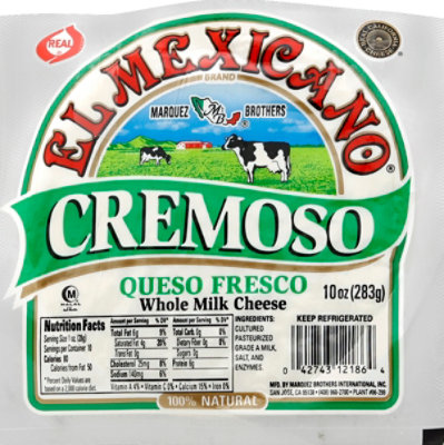 El Mexicano Queso Fresco Cremoso Cheese - 10 Oz - Image 2