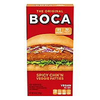 Boca Spicy Vegan Chiken Veggie Patties Box - 4 Count - Image 4