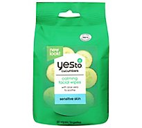 Yes To Cucumbers Facial Towelettes - 30 Count