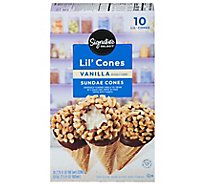 Signature SELECT Ice Cream Sundae Cones Mini Vanilla - 10-2.25 Fl. Oz.