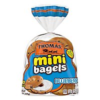Thomas Bagels Mini Blueberry Pre Sliced 10 Count - 15 Oz - Image 2