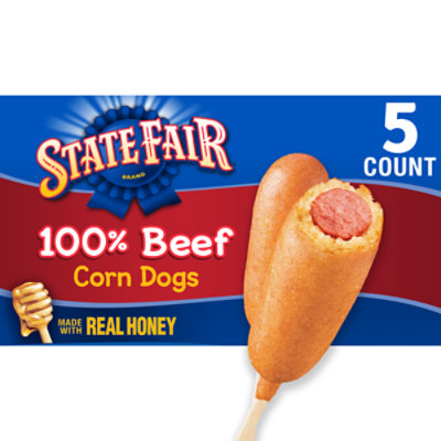 State Fair Corn Dogs 100 Beef 5 Count 13.35 Oz safeway