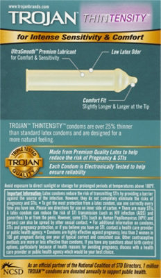 lubricants for vaginal Trojan Thintensity Ultrasmooth Lubricated Condoms - 12 Count