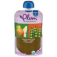 Plum Organics Baby Food Stage 2 Spinach Peas & Pear - 4.22 Oz - Image 3