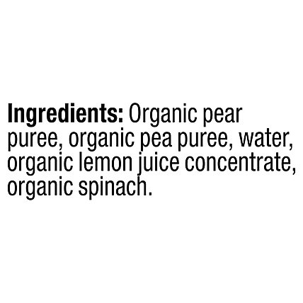 Plum Organics Baby Food Stage 2 Spinach Peas & Pear - 4.22 Oz - Image 5