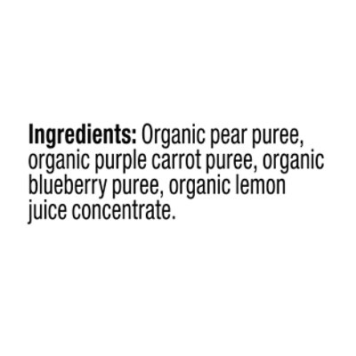 Plum Organics Baby Food Stage 2 Blueberry Pear & Purple Carrot - 4.22 Oz - Image 5