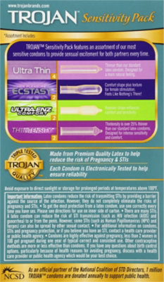Trojan Sensitivity Variety Pack Lubricated Condoms - 10 Count - Image 4