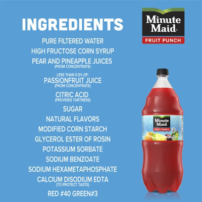 Minute Maid Fruit Punch Bottle - 2 Liters - Image 5