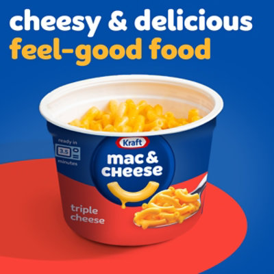 Kraft Triple Cheese Mac & Cheese Macaroni and Cheese Dinner - 4 - 2.05 Oz - Image 7