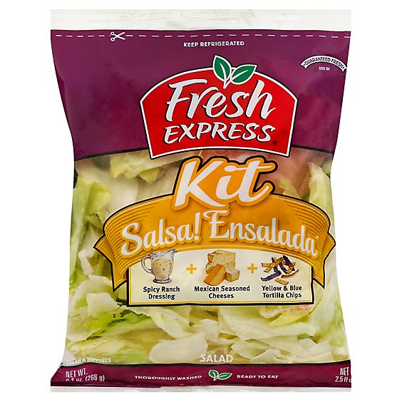 Fresh Express Salad Kit Salsa Ensalada Prepacked - 11.9 Oz