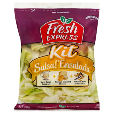 Fresh Express Salad Kit Salsa Ensalada Prepacked - 11.9 Oz