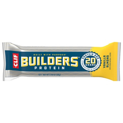 CLIF Builders Vanilla Almond Flavor Protein Bar - 2.4 Oz - Image 1