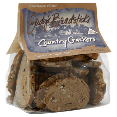 Judys Breadsticks Country Crackers - 6 Oz