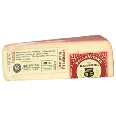 Sartori Cheese Asiago Raspberry Wedge - 5.3 Oz