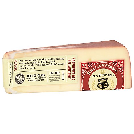 Sartori Cheese Asiago Raspberry Wedge - 5.3 Oz