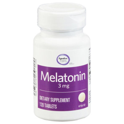 Signature Select/Care Melatonin 3mg Dietary Supplement Tablet - 120 Count - Image 2