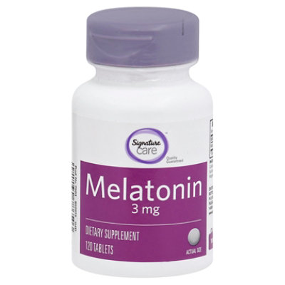 Signature Select/Care Melatonin 3mg Dietary Supplement Tablet - 120 Count
