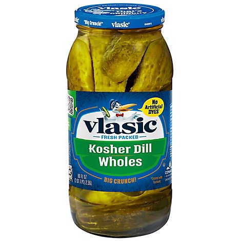 Vlasic Pickles Wholes Kosher Dill - 80 Fl. Oz.