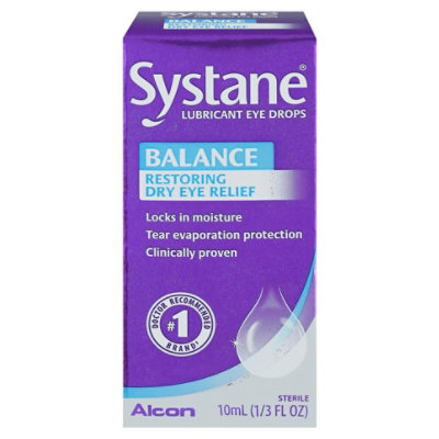 Systane Eye Drops Lubricant Balance Restorative Formula - 0.33 Fl. Oz. - Image 3