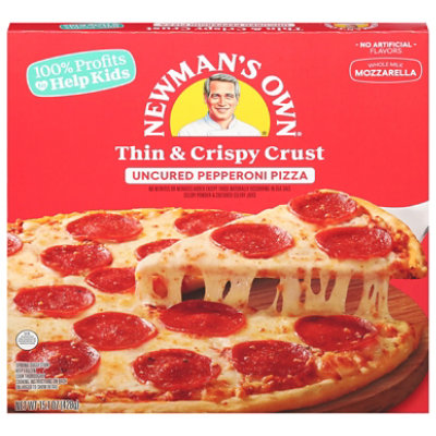 Newmans Own Pizza Thin & Crispy Pepperoni Frozen - 15.1 Oz - Image 2