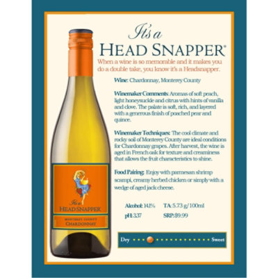 Headsnapper Wine Russian River Valley Chardonnay - 750 Ml - Image 2