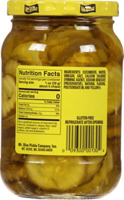 Mt. Olive Pickles Chips Hamburger Dill Mini Stuffers - 16 Fl. Oz. - Image 6