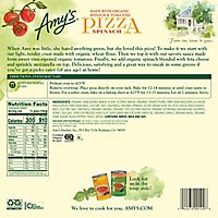Amys Pizza Spinach Frozen - 14 Oz