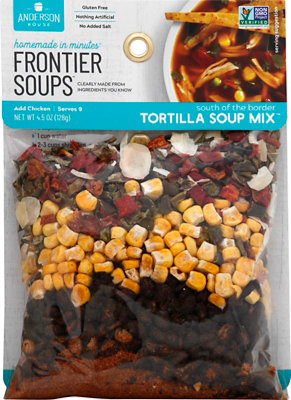 Frontier Soups Soup Mix Homemade In Minutes Gluten Free South of the Border Tortilla - 4.5 Oz