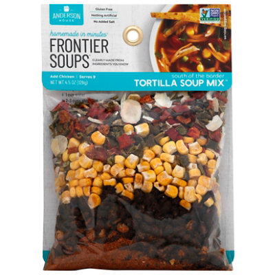 Frontier Soups Soup Mix Homemade In Minutes Gluten Free South of the Border Tortilla - 4.5 Oz