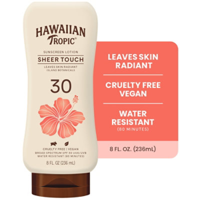 Hawaiian Tropic Sheer Touch Ultra Radiance Broad Spectrum SPF 30 Sunscreen Lotion - 8 Oz - Image 1