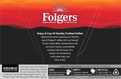 Folgers Gourmet Selections Coffee K-Cup Pods Dark Roast Black Silk - 12-0.28 Oz - Image 5