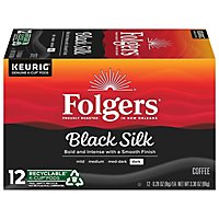 Folgers Gourmet Selections Coffee K-Cup Pods Dark Roast Black Silk - 12-0.28 Oz - Image 2