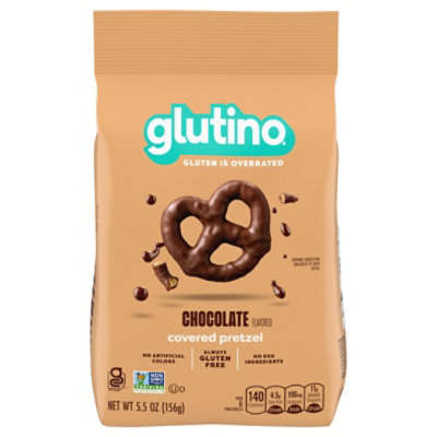 Glutino Chocolate Covered Pretzels Gluten Free - 5.5 Oz - Image 1