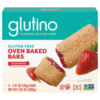 Glutino Breakfast Bars Strawberry Gluten Free - 7.1 Oz - Image 1