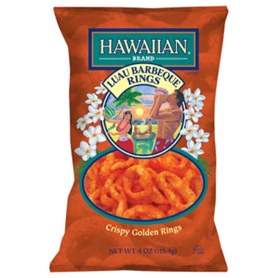 Hawaiian Snack Rings Luau Barbeque - 4 Oz