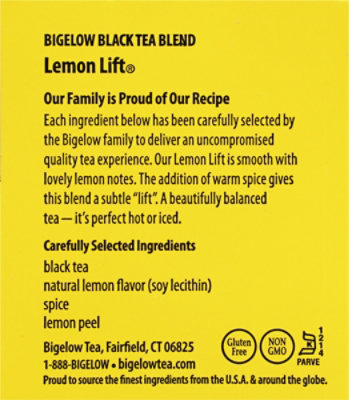 Bigelow Black Tea Lemon Lift - 20 Count - Image 4