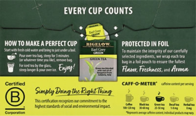 Bigelow Green Tea Earl Grey - 20 Count - Image 4
