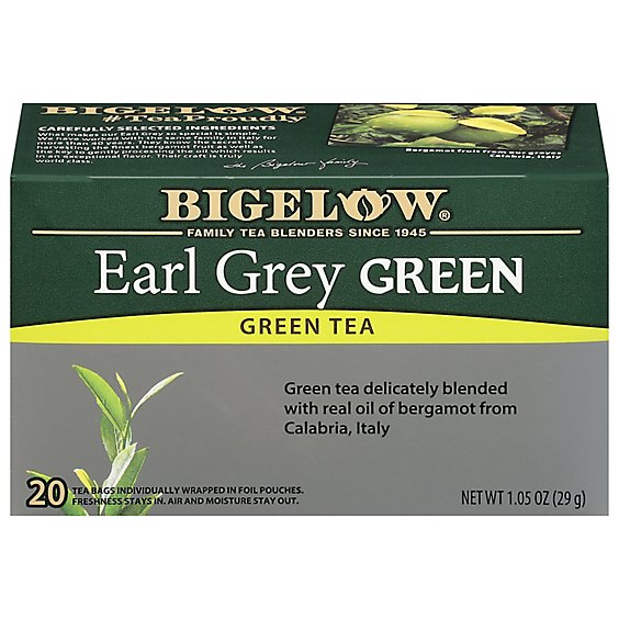 Bigelow Green Tea Earl Grey - 20 Count