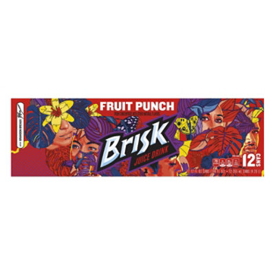 Brisk Juice Drink Fruit Punch - 12-12 Fl. Oz. - Image 3