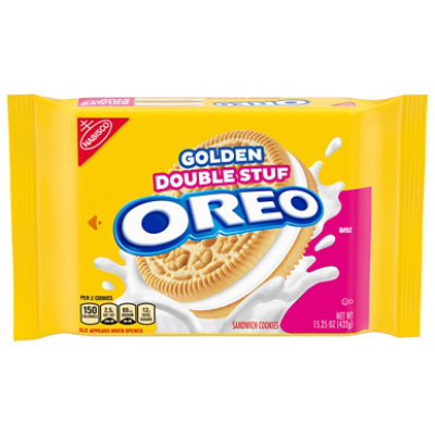 OREO Double Stuff Cookies Sandwich Golden - 15.25 Oz