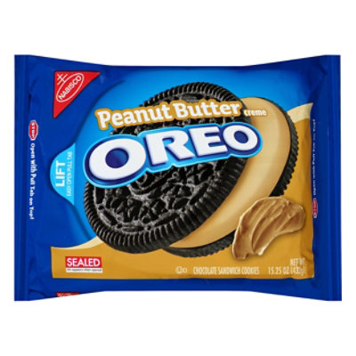 OREO Cookies Sandwich Chocolate Peanut Butter Creme - 15.25 Oz