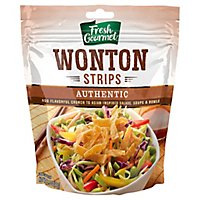 Fresh Gourmet Wonton Strips Authentic - 3.5 Oz - Image 1