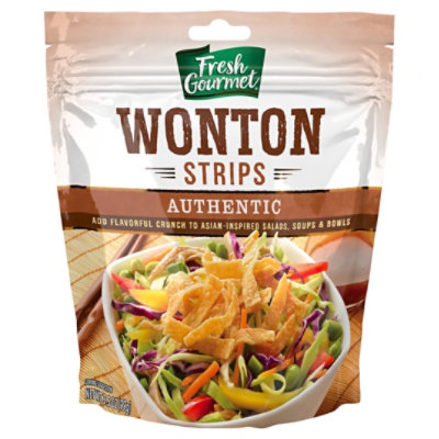 Fresh Gourmet Wonton Strips Authentic - 3.5 Oz