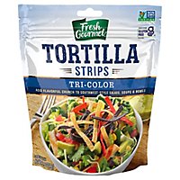Fresh Gourmet Crunchy Toppings Tortilla Strips Tri-Color - 3.5 Oz - Image 2