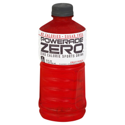 POWERADE Sports Drink Electrolyte Enhanced Zero Sugar Fruit Punch - 32 Fl. Oz.