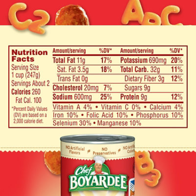 Chef Boyardee Mini ABCs And 123s With Meatballs - 15 Oz - Image 4