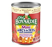 Chef Boyardee Mini ABCs And 123s With Meatballs - 15 Oz