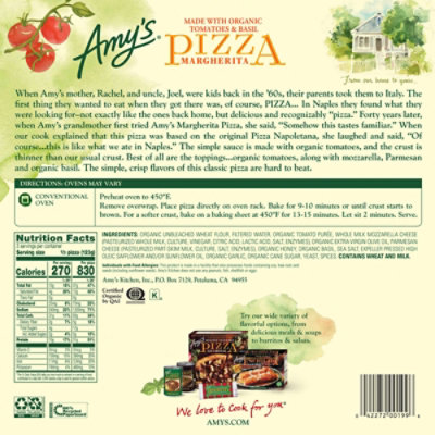 Amy's Margherita Pizza - 13 Oz - Image 6