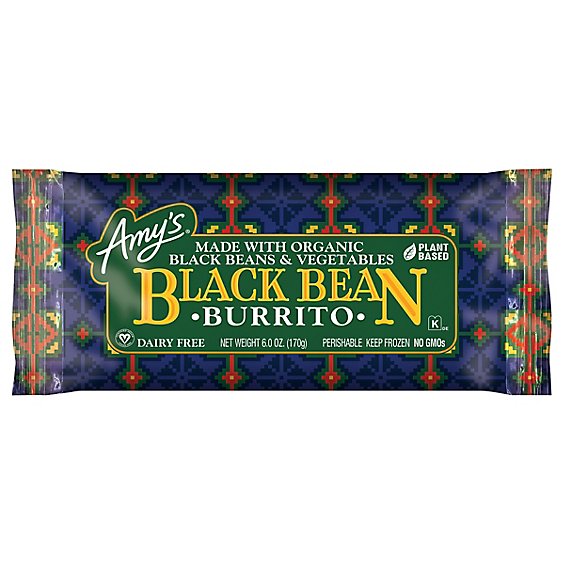 Amy's Black Bean Vegetable Burrito - 6 Oz
