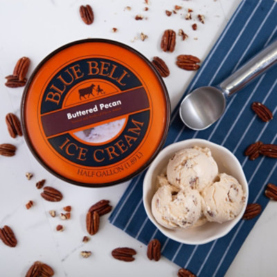 Blue Bell Ice Cream Buttered Pecan Half Gallon - 1 Half Gallon - Image 6